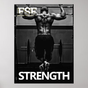 Training Fitness Business Logo Sterke Poster