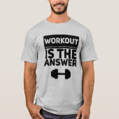 Training is het antwoord t-shirt (Voorkant)