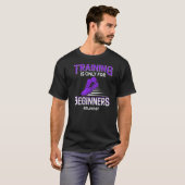 Training is voor beginners Marathon Fitness Runner T-shirt (Voorkant volledig)
