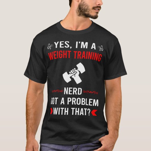 Training met gewichtsproblemen t-shirt (Voorkant)