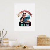 Training Mijn AI Grappige Kunstmatige Intelligenti Poster (Keuken)