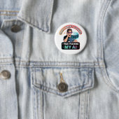 Training Mijn AI Grappige Kunstmatige Intelligenti Ronde Button 5,7 Cm (In situ)
