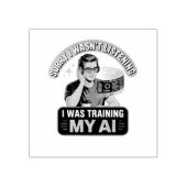 Training Mijn AI Grappige Kunstmatige Intelligenti Rubberstempel (Afrduk)