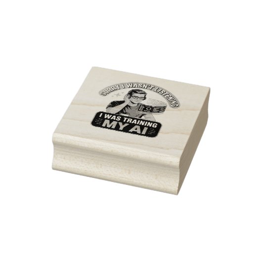 Training Mijn AI Grappige Kunstmatige Intelligenti Rubberstempel (Stempel)