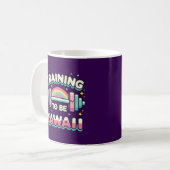 Training om Kawaii te Worden - Lieve Grappige Anim Koffiemok (Voorkant links)