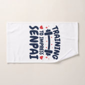 Training om Senpai Anime Workout te imponeren Handdoek (Handdoek)