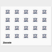 Training om Senpai Anime Workout te imponeren Ronde Sticker (Vel)