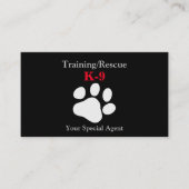 training / redding visitekaartje (Voorkant)