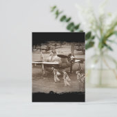 Training voor brandweerpiloten op P-47 Thunderbolt Briefkaart (Staand voorkant)