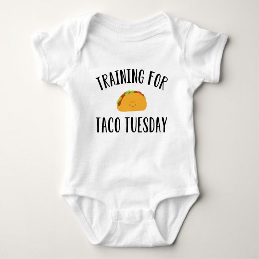 Training voor Taco Dinsdag Funny Romper (Voorkant)