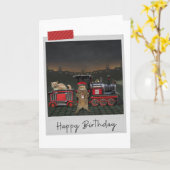 Trainingchauffeur Kat Funny Birthday-kaart Kaart (Gele Bloem)