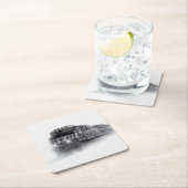 Trainingen voor zwarte en witte trein kartonnen onderzetters (Insitu)