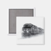 Trainingen voor zwarte en witte trein magneet (Voorkant / Achterkant)