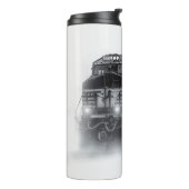 Trainingen voor zwarte en witte trein thermosbeker (Gedraaid links)