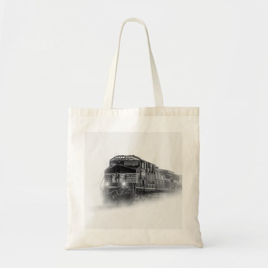 Trainingen voor zwarte en witte trein tote bag (Voorkant)