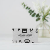 trainingsapparatuur | geschiktheid visitekaartje (Staand voorkant)