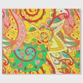 Trainingsapparatuur naadloos. Mehndi-ontwerp. Etni Cadeaupapier (Vlak)