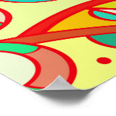 Trainingsapparatuur naadloos. Mehndi-ontwerp. Etni Poster (Hoek)