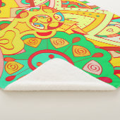 Trainingsapparatuur naadloos. Mehndi-ontwerp. Etni Sherpa Deken (3/4)