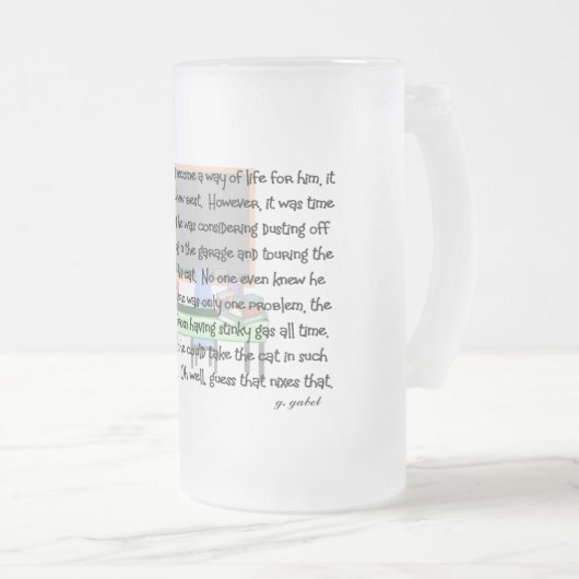 Trainingsartikel "Stinky Cat" Matglas Bierpul (Voorkant rechts)