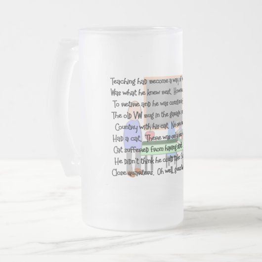 Trainingsartikel "Stinky Cat" Matglas Bierpul (Voorkant links)