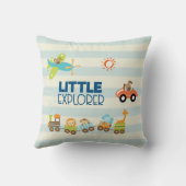 Trainingsauto en kleine verkenner voor Speelgoed Kussen (Achterkant)