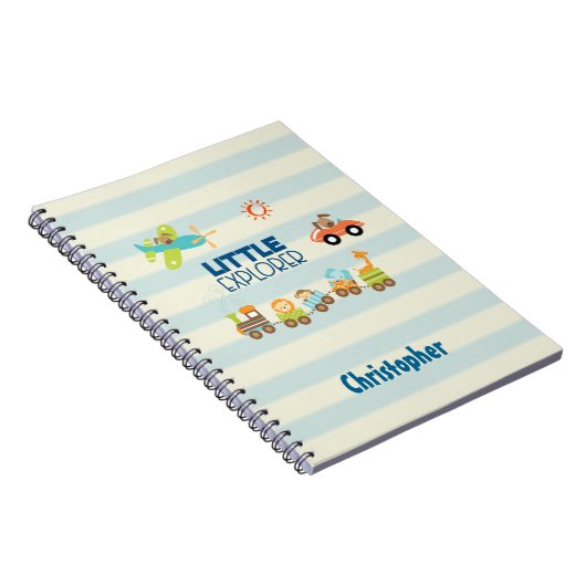 Trainingsauto en kleine verkenner voor Speelgoed Notitieboek (Rechterzijde)