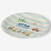 Trainingsauto en kleine verkenner voor Speelgoed Papieren Bordje (Gekanteld)