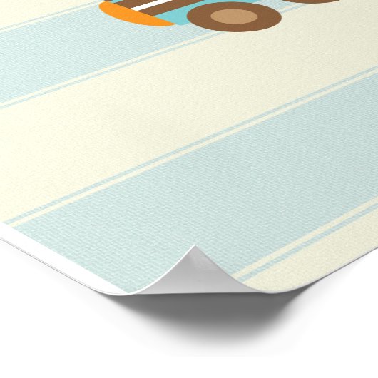 Trainingsauto en kleine verkenner voor Speelgoed Poster (Hoek)