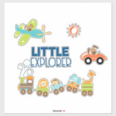 Trainingsauto en kleine verkenner voor Speelgoed Sticker (Vel)