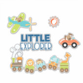 Trainingsauto en kleine verkenner voor Speelgoed Sticker (Voorkant)