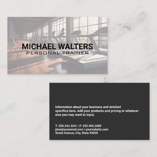 Trainingscentrum | Trainingsfitness Visitekaartje (Voorkant / Achterkant)
