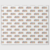 Trainingscoach Educatieve Coach Retro Cadeaupapier (Vlak)