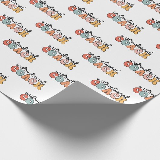 Trainingscoach Educatieve Coach Retro Cadeaupapier (Hoek)