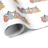 Trainingscoach Educatieve Coach Retro Cadeaupapier (Rol Hoek)