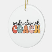 Trainingscoach Educatieve Coach Retro Keramisch Ornament (Links)