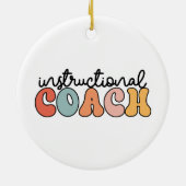 Trainingscoach Educatieve Coach Retro Keramisch Ornament (Achterkant)