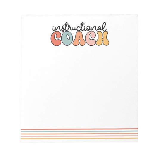 Trainingscoach Educatieve Coach Retro Notitieblok (Voorkant)