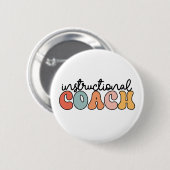 Trainingscoach Educatieve Coach Retro Ronde Button 5,7 Cm (Voorkant /achterkant)