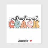 Trainingscoach Educatieve Coach Retro Sticker (Vel)