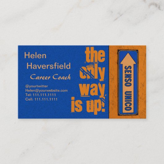 Trainingscoach/Motivatie trainer Urban Chic Visitekaartje (Voorkant)