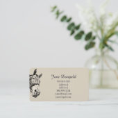 trainingscoach voor paardenpestsport visitekaartje (Staand voorkant)