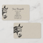 trainingscoach voor paardenpestsport visitekaartje (Voorkant / Achterkant)