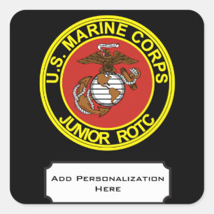 Trainingscorps van USMC Junior Reserve Officers Vierkante Sticker