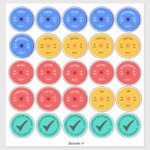 Trainingsdag Workout Planner Stickers