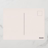 Trainingsfoto van de prettige kerstwinter folie feestdagen briefkaart (Achterkant)