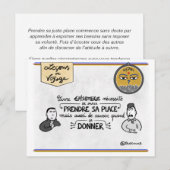 Trainingskaart: neem uw juiste plaats in briefkaart (Voorkant / Achterkant)