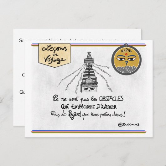 Trainingskaart: Transformeer je obstakels Briefkaart (Voorkant / Achterkant)