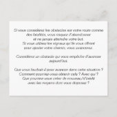 Trainingskaart: Transformeer je obstakels Briefkaart (Achterkant)