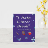 Trainingskaart voor winterpauzes kaart (Gele Bloem)